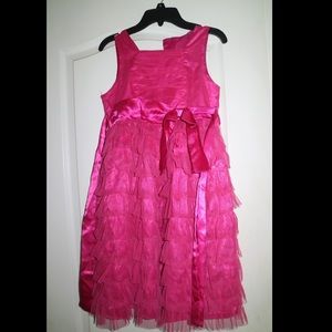 Hot Pink Ruffled Children’s Dress